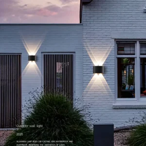 LED Wall Lamp 2700 6500K Motion Sensor Indoor Outdoor Wall Sconce IP65 Aluminum Wall Light for Garden Porch Villa 2 Year