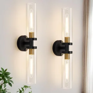 LED Wall Lamps for Living Room Bedroom Corridor Clear Glass Aluminum Bathroom Wall Decoration Hotel Light Fixture