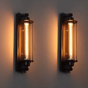 LED Wall Light Indoor Decorated Lamp Wall Light Vintage Iron Edison Vintage Flute Wall Lights Fancy Sconce Led
