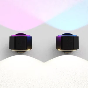 LED Wall Sconces Dimmable Wall Mounted Lamp with Rechargeable Battery RGB Ambient Light Cordless Wall Light