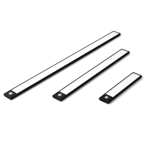 LED Wireless Rechargeable Human Body Sensor Light Strip Self-Adhesive Cabinet Light for Corridor Aisle Kitchen Wardrobe