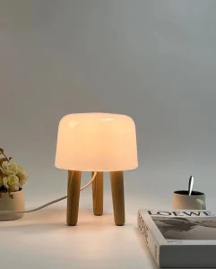LED Wood Lamp Base Table Lamp for Indoor Living Room