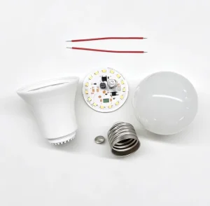 LINGSECT 5 12W AC85 265V E27 LED Bulb DOB SKD Residential Use Unfinished Parts Raw Materials Driver Configuration RoHS CE