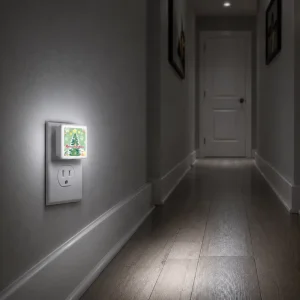 LOHAS 0.3W LED Night Light Christmas Tree Design 5000K Daylight Dusk to Dawn Sensor Bedroom Night Lamps for Kids Baby Room Gifts