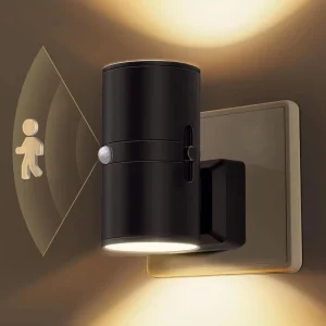 LOHAS EU Standard 3000K Soft White Motion Activated Night Light Wall Plug Motion Sensor Night Lights for Bathroom Hallway