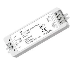 LV 8A*1CH Constant-Voltage LED Dimming Driver, 12V/24V/36V/48V DC, 0/1-10V and PWM Dimming