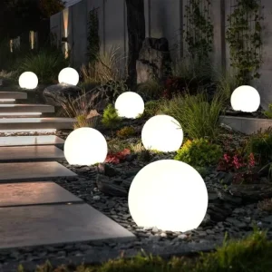 Large Outdoor Garden Lighting Ball Solar Globe Lantern 50cm