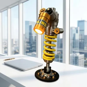 Large Size Cross border New Product Suspension Shock Absorber Desk Lamp PET Material Geometric Shape Made in China