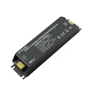 Leading Edge Constant Voltage Triac Dimming LED Strip Driver 75W Dimmable Controller 200-240V AC Metal Housing