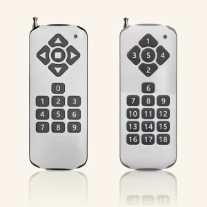 Learning-Code Universal Remote with 500m Range and Impact-Resistant Plastic Case