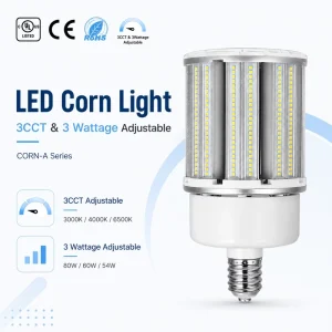 Led Corn Bulb CCT Power Adjustable 54W 45W 36W CE UL Certificate Ip64 High Quality With 5 Years Warranty Led Corn Lamp