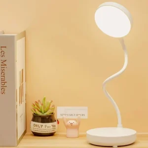 Led Desk Lamp Eye Protection One Color Reading Light USB Plug in Flexible Hose Table Lamp for Student Study