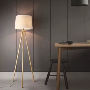 Led Floor Lamp for the Living Room Gives a High end Feel. the Vintage Wooden Tripod Floor Lamp for the Bedroom Ambient Light