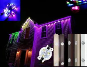 Led Point Light 12V IP68 Outdoor Permanent Christmas Holiday Lighting SMD5050 RGBW Led Pixel Point Light Jellyfish Light