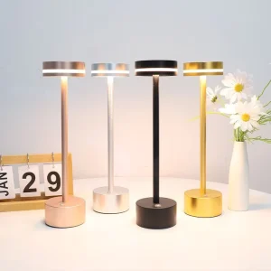 Led Rechargeable bar Table Lamp Dining Table Ambiance Light Restaurant and bar Tabletop Outdoor Atmosphere Light Vintage