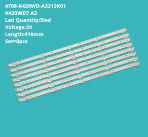 Led Tv Backlights Light Strip 4708 K420WD A3213K01 K420WD7 A3 for Philips 42PFF3055 43PUF6056 T3 43PUF6031 T3