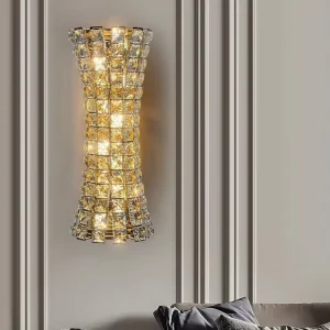 Light Luxury Nordic Small Waist Crystal Wall Lamp BD 057 Warm Light 220V Stairs Corridor Bedroom Interior