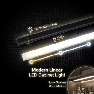 Linear LED Cabinet Light for Home Shelves Display Cases Hotel Minibar Lighting Dimmable YB1015-25