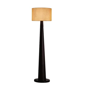 Linen Fabric Solid Wood Marble Floor Lamp Minimalist European Style Smart Dimming Light Retro Standing Floor Lamp
