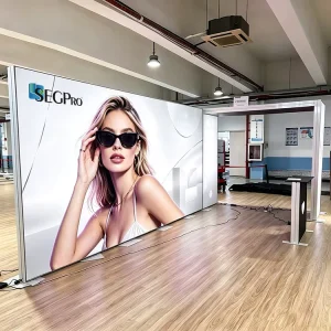 Lintel Backlit Trade Show Booth Display Modular Portable Fair Exhibition Stand Builder SEG Expo Advertising Light Box Booth
