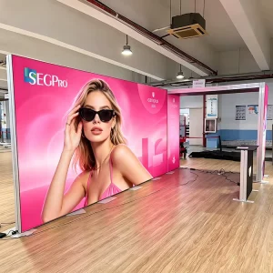 Lintel Custom Seg Led Light Box Advertising Business Trade Show Exhibition Booth Display Stand