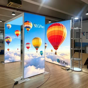 Lintel SEG Graphic Light Box Exhibition LED Display Stand Trade Show Lightbox Booth Portable Modular Exhibition Fabric Light Box
