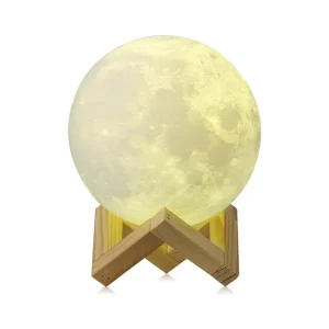 Living Room Bedroom Decorative Table Lamp Desk Bedside Simple Modern Table Lamp 16 Colors Bed Levitating Moon Lamp