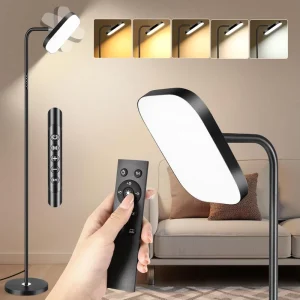 Living Room Floor Lamp 36W LED Uplighter Dimmable Modern Floor Lamp with Remote Control and Touch Control