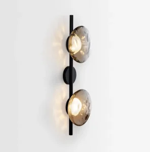 Living Room Round Shell Design Wall Light Background Bedside Decor Mounted Wall Lamp