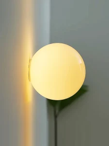 Living Room Wall Lamp Minimalist Bedroom Bedside Modern Cream Style White Ball Wall Lamp High Quality
