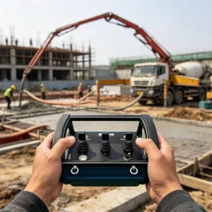 Lock Safety Switch Anti interference Industrial Wireless Hydraulic Proportional Remote Controller for Light Concrete Pump Trucks