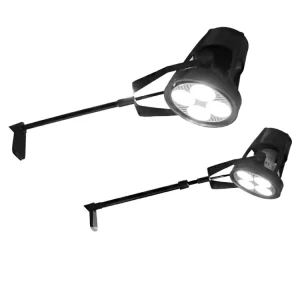Long Arm Clamp LED Booth Light Telescopic Pole 35W/40W 6000K 7000 Lumens Ra90 Exhibition Light