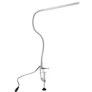 Long Arm Table Lamp 48 LEDs Clip Mounted Office LED Desk Lamp USB Flexible Gooseneck Eye Protection Reading Lamps for Work Study