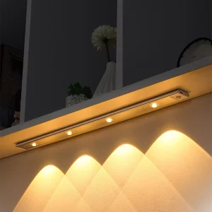 Long Induction Cabinet Lights Night Light Smart Wardrobe Lamp Radar Induction Warm Light Charging Desk Lamp Wall Mounted