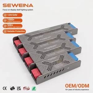 Long Life 12V 24V 100W 200W 300W 400W Constant Voltage Transformer LED Linear Cabinet Light Switching Power Supply