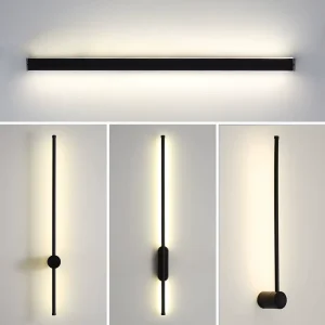 Long Wall Bedroom Headboard Line Lamp Modern Minimalist Simple Living Room Background LED PC Material Wall Lamp
