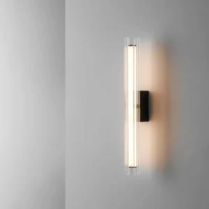 Long Wall Lamp Minimalist Modern LED Glass Tube Wall Light for Bedroom Bedside Nightlight Living Room TV Wall Decor