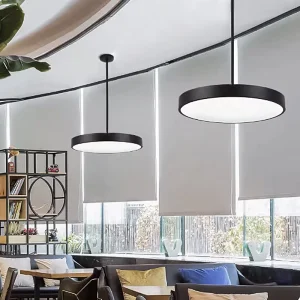 Low-Glare UGR<19 Round Emergency LED Ceiling Light with Remote