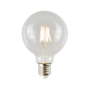 Low Power Saving Tungsten Lamp Round E27 Screw High Lumen Indoor Decorations Super Bright Transparent 10w G95 Led Filament Bulb