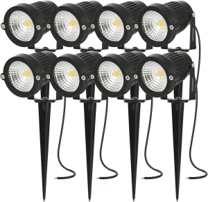 Low Voltage Spotlights Walkway Lights 5W Garden Lights Lawn Lamp Ground Landscape Spike Light Waterproof Spot Bulbs