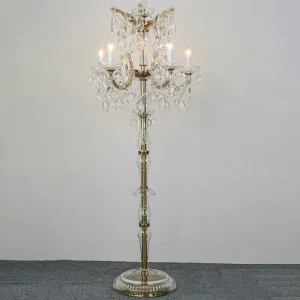 Luxury Crystal Floor Lamps for Living Room Decor Hotel Lobby Wedding Decoration Bedroom Dining Room Standing Lighting