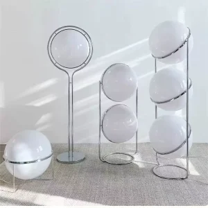 Luxury Iron E27 Decoration Floor Lights Modern Home Decor Glass Opal Ball LED Floor Lamp CE RoHS