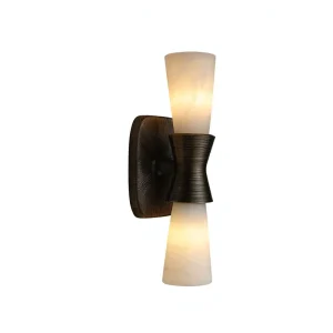 Luxury LED Natural Marble Wall Lamp Up and Down Lighting for Living Room Bedroom Study Hotel Use Modern Design 5 Year Warranty