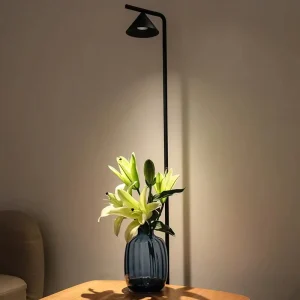 Luxury LED Standing Bedside Light Modern Floor Table Lamp with Remote Control for Hotel Living Room Decor