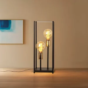 Luxury Modern Decorative Table Lamp for Bedroom LED Steel Bedside Nightstand E26 Bulb Base AC Power Supply Simple Convenient