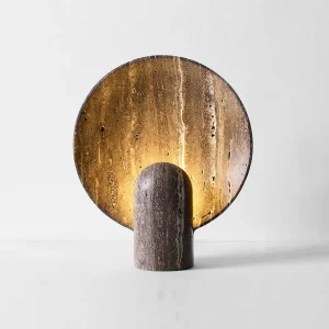 Luxury Modern Resin LED Table Lamp Flexible Design Touch Control AC Marble Shade for Indoor Hotel Home Use