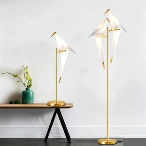 Luxury Nordic Modern Art LED Floor Lamp with Adjustable Height Creative Ambient Lighting for Living Room Bedroom Bedside