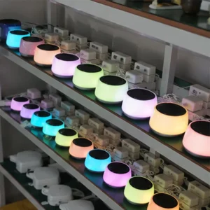 M6 RGB Desk Lamp Wireless Speaker LED Night Light Color Changing Touch Sensor