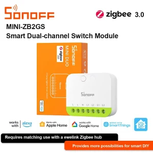 MINI-ZB2GS Zigbee Smart Dual-Channel Switch Module Remote Control Timer Voice Control