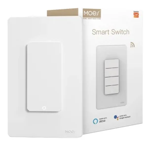 MOES Tuya WiFi Smart Switch US Version 1 4 Gang Outgoing Ground Neutral Wire App Remote Control Work With Alexa Google Home
